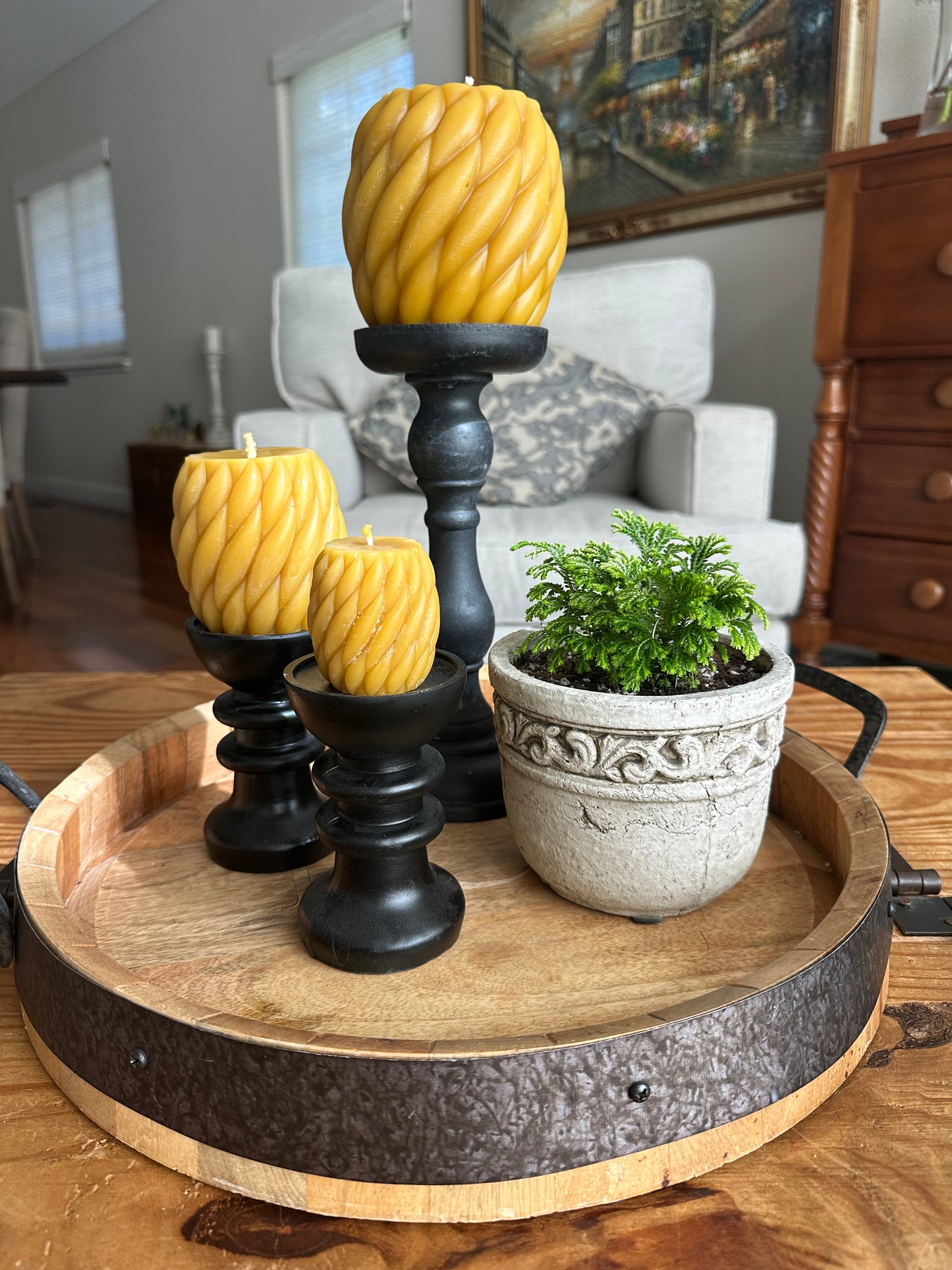Medium Knit Ball Pillar