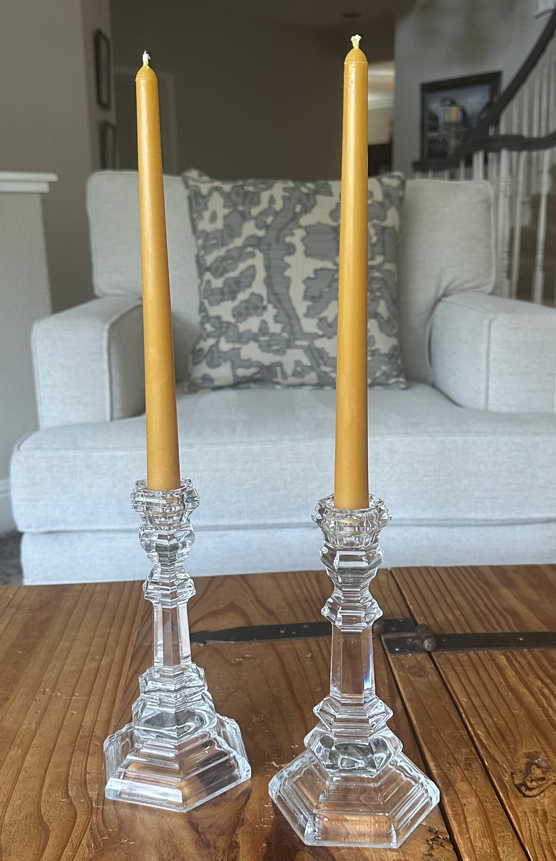 Classic Tapers in Natural Beeswax gold
