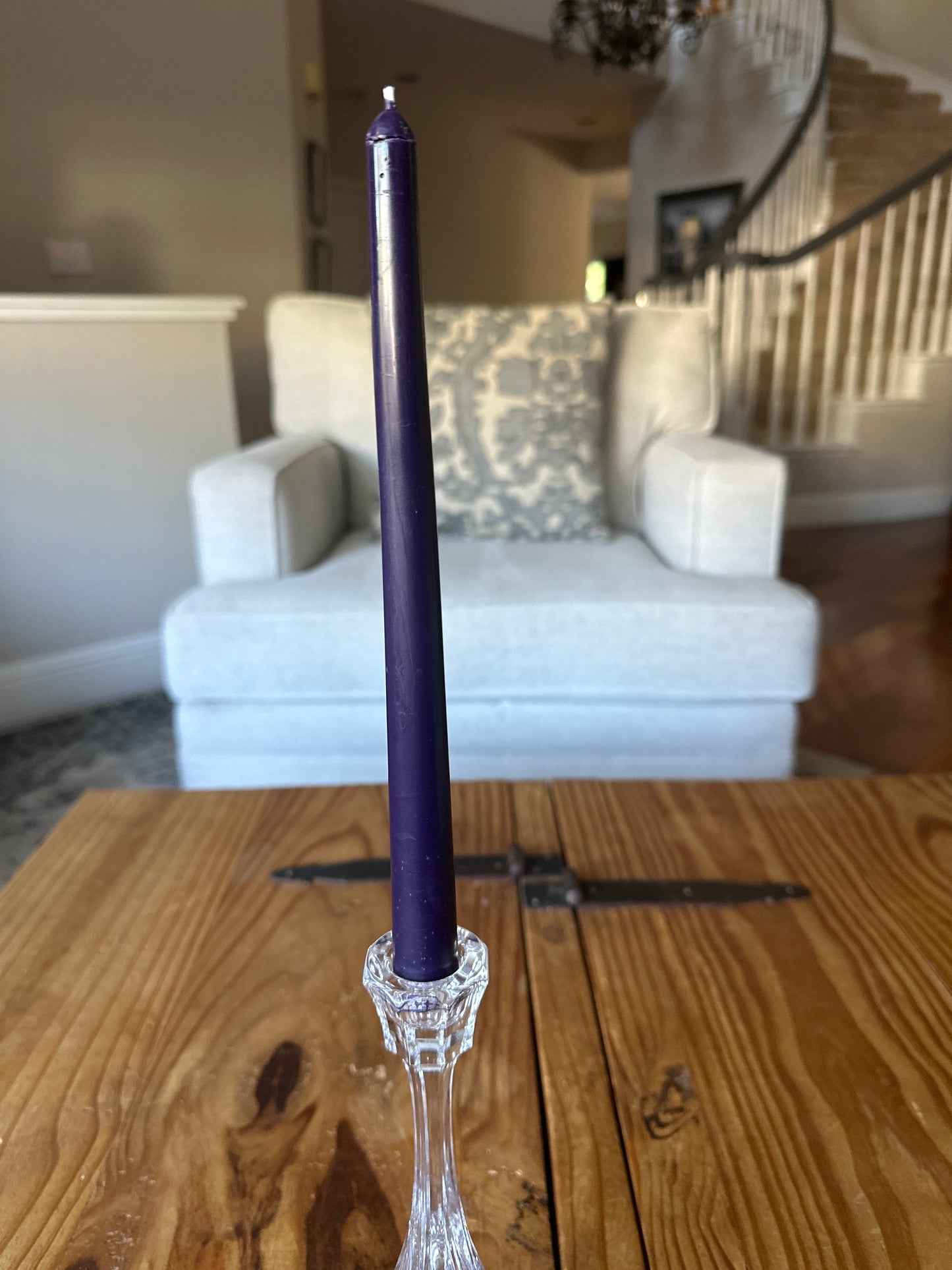 Classic Taper Dinner Candle in Royal Purple